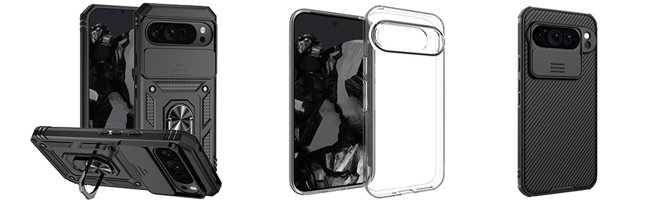 Schutzhülle Für Google Pixel 9 Pro XL – Klappcase Aus PU-Leder Mit Kartenfächern, Magnetverschluss, Standfunktion